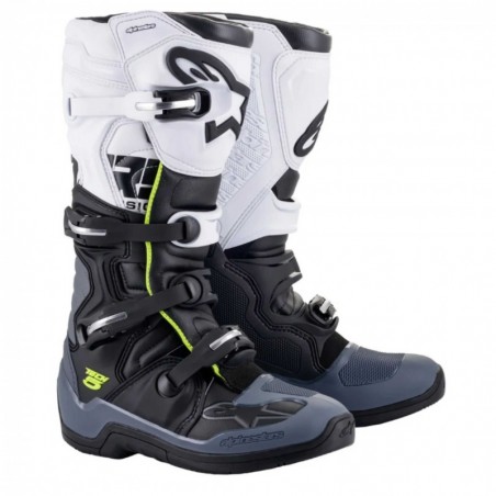 BOTAS ALPINESTARS TECH 5 BLANCO - NEGRO - GRIS