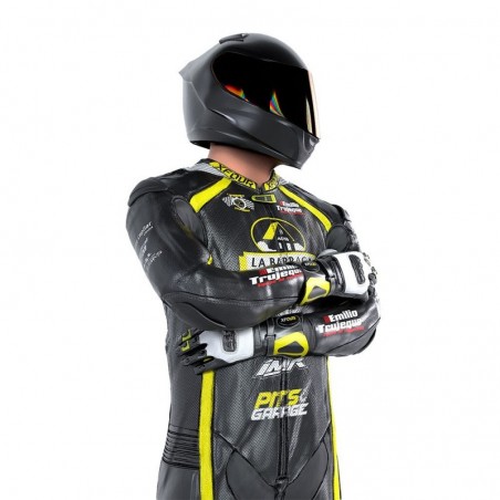 MONO XFOUR NIÑO AMARILLO FLUOR MODELO LA BARRACA X MIR RACING