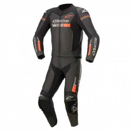 MONO ALPINESTARS GP FORCE CHASER (2 Piezas) NEGRO Y NARANJA FLUOR