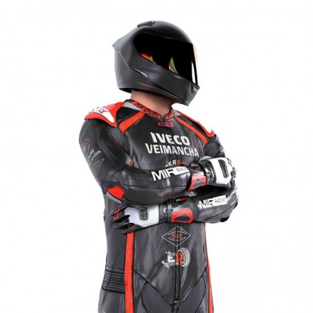 MONO XFOUR ADULTO MODELO RIDERSPIRIT x MIR RACING NARANJA FLUOR