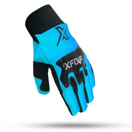 GUANTE CROSS NIÑO AZUL AQUA...