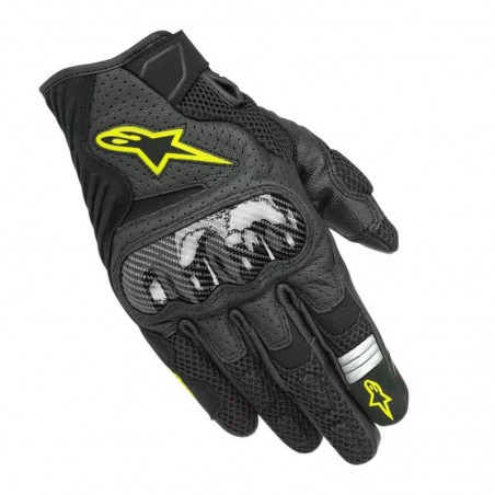 GUANTES ALPINESTARS SMX-1 AIR V2 BLACK / YELLOW FLUOR