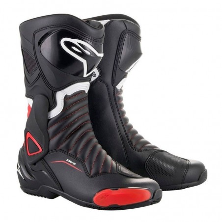 BOTAS CARRETERA ALPINESTARS SMX-6 V2 NEGRO ROJO