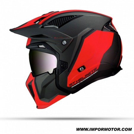 CASCO MT TR902XSV STREETFIGHTER SV TWIN C5 ROJO MATE