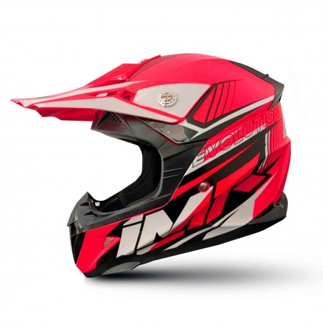 CASCO NIÑO IMR MX ROJO GAMA...