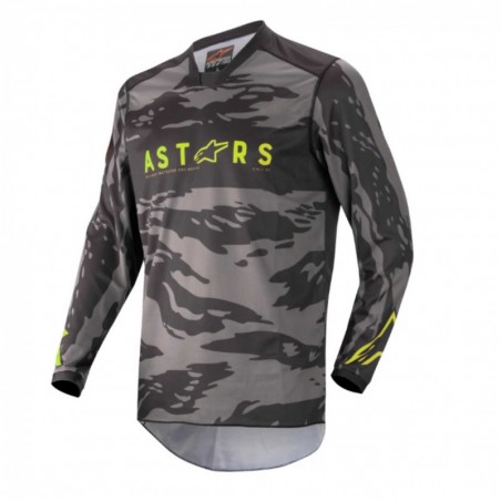 CAMISETA ADULTO CROSS ALPINESTARS RACER TACTICAL AMARILLO FLUOR